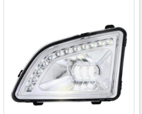 18 LED CHROME PROJECTOR FOG LIGHT WITH POSITION LIGHT FOR 2018-2023 VOLVO VNL