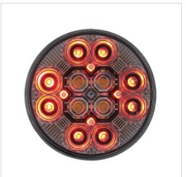 4" Round Combo Light w/ 12 LED Stop, Turn & Tail & 16 LED Back-Up