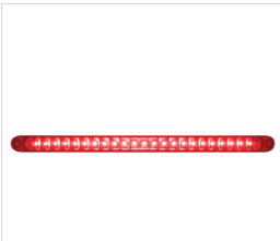 23 SMD LED 17 1/4" Reflector Stop, Turn & Tail Light Bar Only -  Red LED/Red Lens
