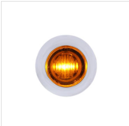 3 LED Dual Function Mini Clearance/Marker Light w/ Bezel