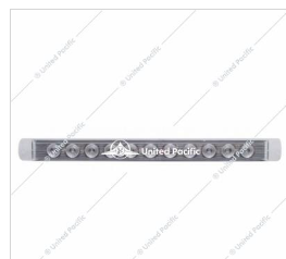 11 LED 17"  Stop, Turn & Tail Light Bar Only - Red LED/Clear Lens