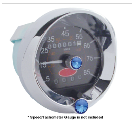 2006+ Peterbilt Signature Speed/Tachometer Gauge Cover w/ Visor