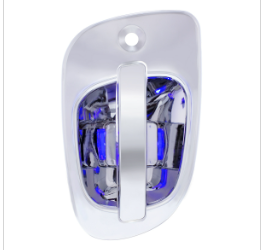 6 Blue LED Chrome Door Handle Cover for Freightliner