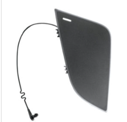 BLACK TOW HOOK ACCESS COVER FOR 2018-2023 FREIGHTLINER CASCADIA