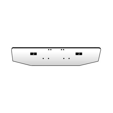 Freightliner Cabover & Conventional Flat Bumper For Model 1984 to 2004 | 7 Gauge
