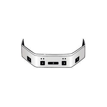 Peterbilt 387 Set Back Axle Bumper 1999 to 2001