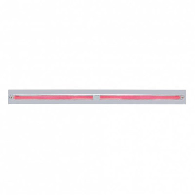 Chrome Top Mud Flap Plate With Two 24 LED 12" GloLight Bars -