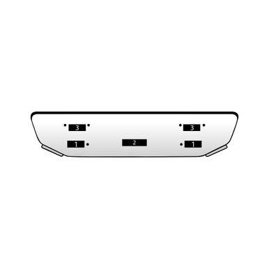 Mack Flat Bumper For Model Mack Superliner II 10 Gauge