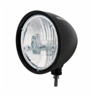 Black "Billet" Style Groove Headlight 5 LED Bulb - Chrome