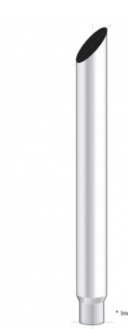 7" Mitred Reduce to 5" O.D. Bottom Exhaust