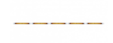 94" Stainless Light Bracket With 5X 11 LED 17" Light Bars & Bezels