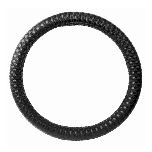Heavy Duty 18" Steering Wheel Covers Black Cross Grids In Deluxe Texture Series-Grand General-54016