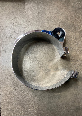 Copy of Lincoln Chrome Bottom Clamp 7" - Fits Freightliner Coronado and Columbia With Side Cab Exhaust