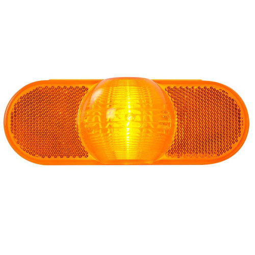 Oval Full Moon Side Turn Light With Reflector - Amber-Grand General-77942