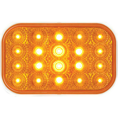 Rectangular Spyder LED Light - Amber/Amber