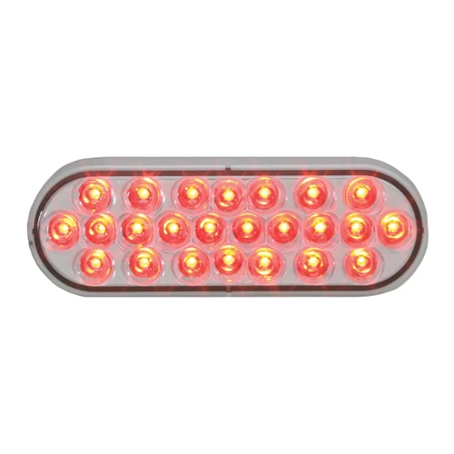Oval Pearl LED Light Light Only- Red/Clear