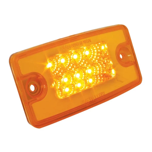 Freightliner Cab Visor Spyder LED Marker Light - Amber/Amber-Grand General-76320