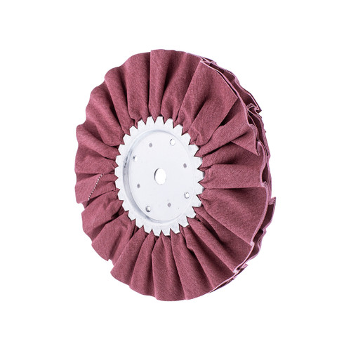 8" Red Treated Airway Buff - 5/8" & 1/2" Arbor-United Pacific-90023