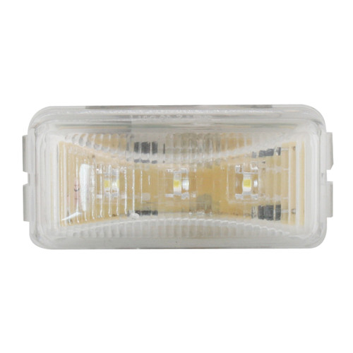 Small Rectangular LED Marker Light - White/Clear-Grand General-87647