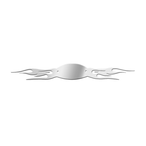 Flat Flame Emblem Accent For Peterbilt - Chrome Steel-Grand General-97013