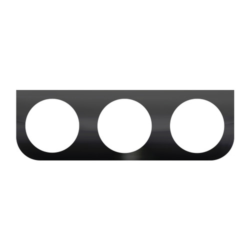 Black Painted Steel Light Bracket Only - 3 Holes-Grand General-89229