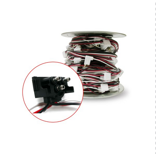 Wire Harness - 3 Prong - 100 Ft Roll - 12" Spacing (92 Plugs)-Trux-B612