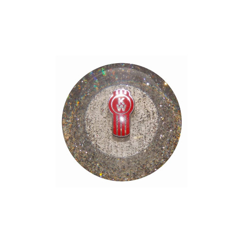 Clear Glitter Kenworth Brake Knob-Twisted Shifterz-BRKN-EM-KW-GLTR-CLR
