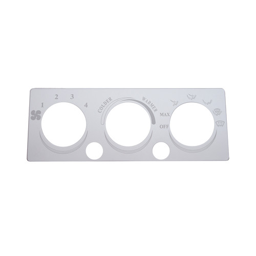 International A/C Heater Plate - 2 Button Openings-United Pacific-48155