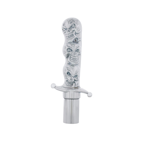 Chrome Skull Dagger Air Valve Knob-United Pacific-23578