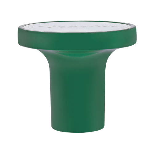 "Tractor" Aluminum Screw-On Air Valve Knob W/ Stainless Plaque - Emerald Green-United Pacific-22980