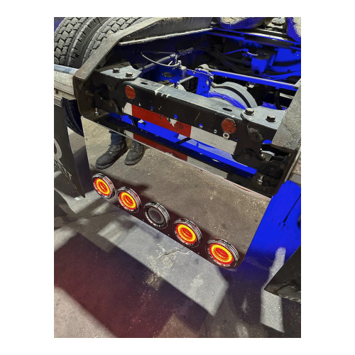 34x20 Rounded Corner Rear Light Panel with 5-4 Light Holes