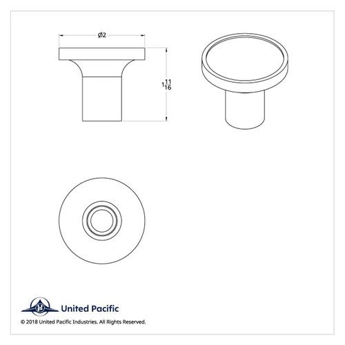 "Trailer" Chrome Aluminum Screw-On Air Valve Knob W/ Multi Color Glossy Sticker-United Pacific-22992