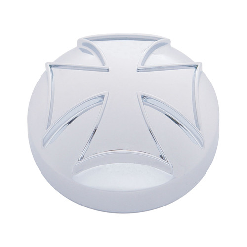Chrome Iron Cross Air Valve Knob Cover-United Pacific-23056B