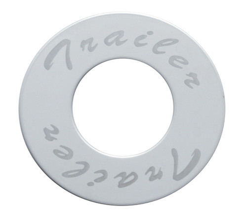 "Trailer" Stainless Deluxe Air Valve Knob Plaque Only-United Pacific-23523