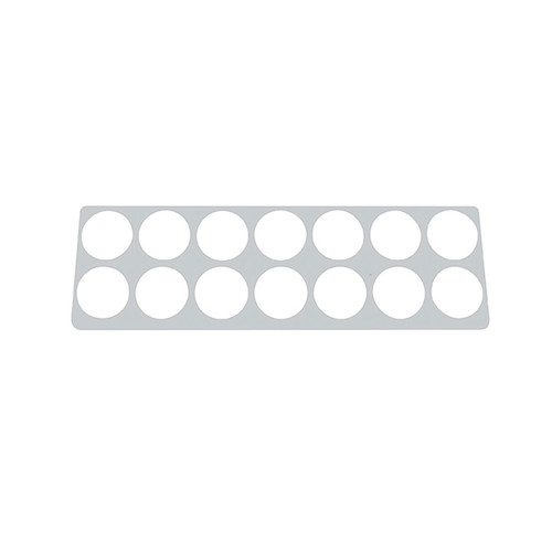 2006+ Kenworth Stainless Right Gauge Dash Panel Trim - 14 Holes