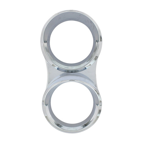 Mack Chrome Small Gauge Cover With Visor-United Pacific-41852