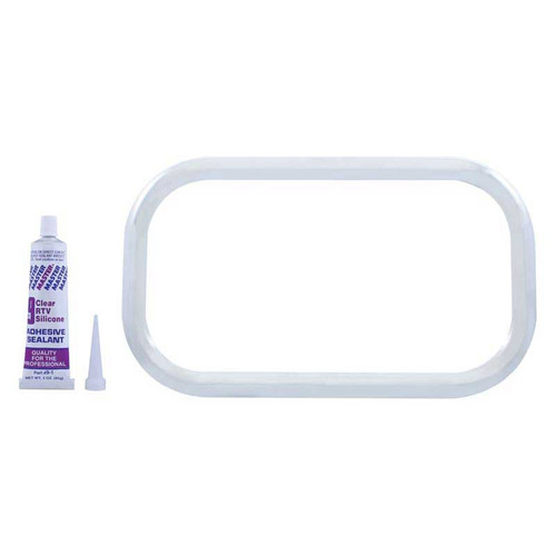 Freightliner Stainless Curved View Window Trim w/ Sealant Adhesive
