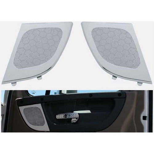 Chrome Door Speaker Cover For 2008-2017 Freightliner Cascadia -Driver