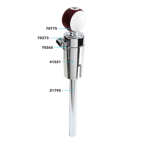 Number "15" Pool Ball Gearshift Knob For 13/15/18 Speed Eaton Style Shifters
