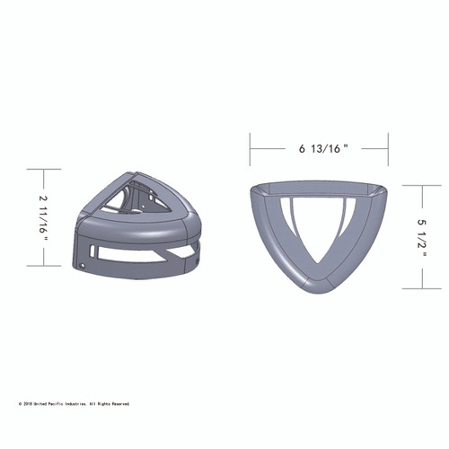 Peterbilt Low Profile Headlight Turn Signal Cover W/ Visor