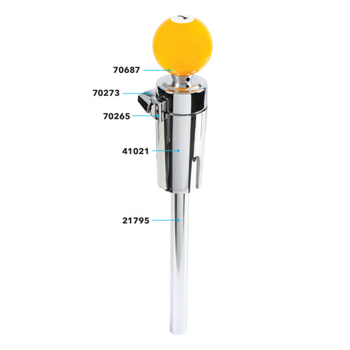 Number "1" Pool Ball Gearshift Knob For 13/15/18 Speed Eaton Style Shifters