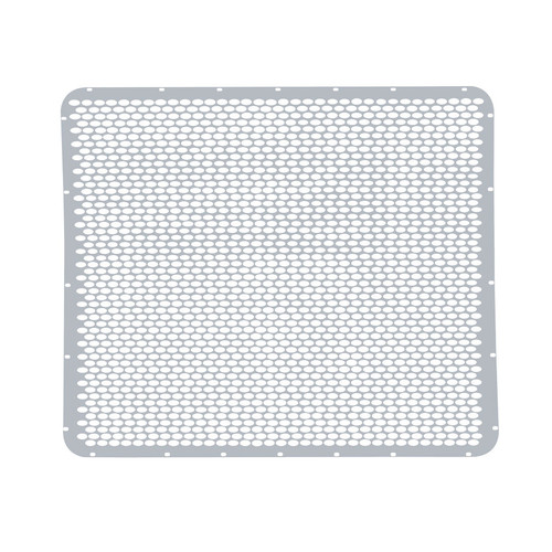 Peterbilt 379 Extended Hood Stainless Grille - Alternating Oval Holes