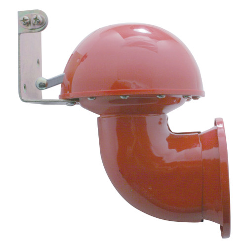 Electric Bull Horn With Control Lever - Red