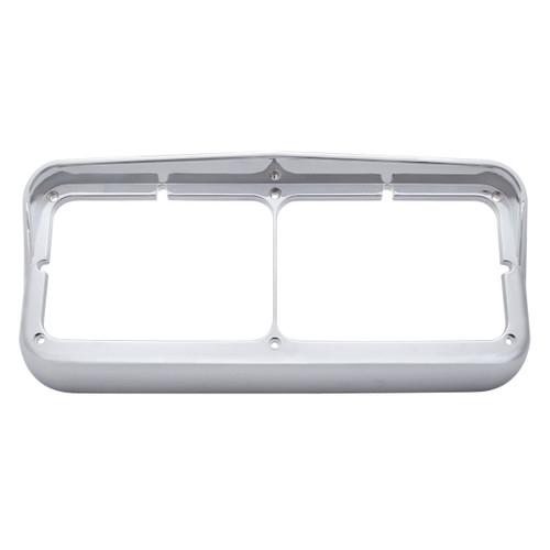 Rectangular Dual Headlight Bezel w/ Visor