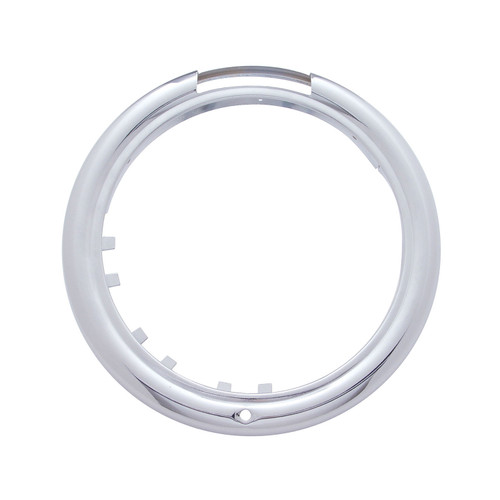 Stainless Classic Headlight Bezel w/ Turn Signal Cutout (Retail)