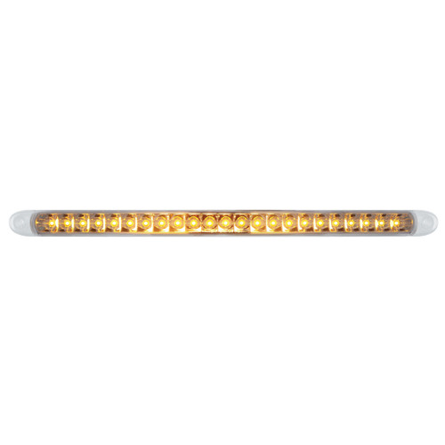 23 SMD LED 17 1/4" Reflector Turn Signal Light Bar Only - Amber LED/Clear Lens