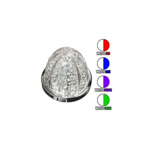 Watermelon Hero LED Marker Light - White and Purple Light / Clear Lens
