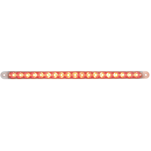 19 LED 12" Stop, Turn & Tail Reflector Light Bar Only - Red LED/Clear Lens
