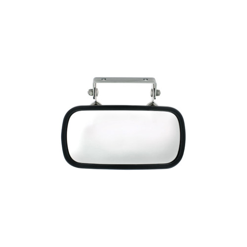 Rectangular Stainless Convex Mirror With U-Bracket