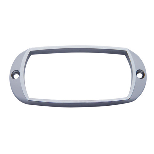 Chrome Rectangular Bezel - Tiger Eye Marker Light